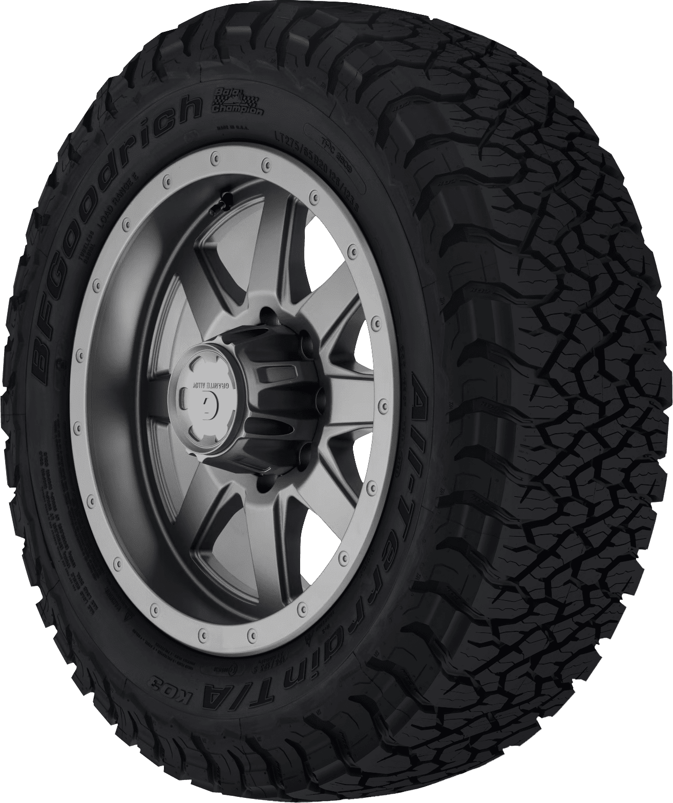 LT285/75R16 BFGoodrich All-Terrain T/A KO3 - 3PMS|All Terrain|All Weather|M+S|Winter